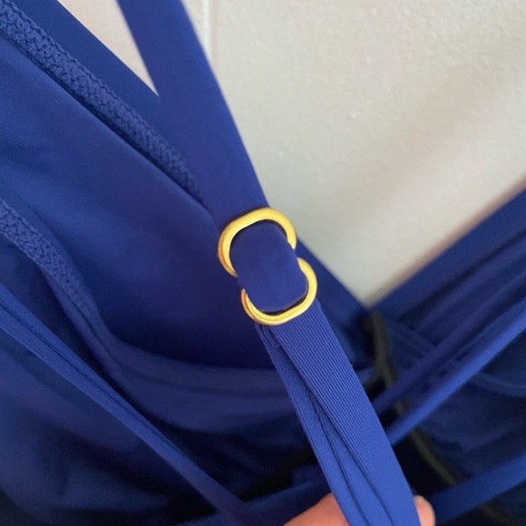 BRAND NEW WITH TAGS La Blanca Womens Island Goddess Underwire One-Piece in Blue - Picture 6 of 11